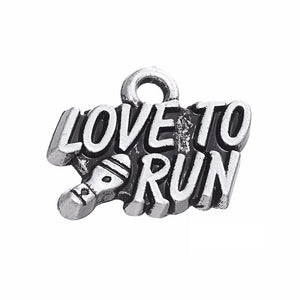 Love To Run Charm Pendant