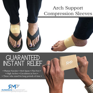 Arch Compression Sleeves (Tan Color)
